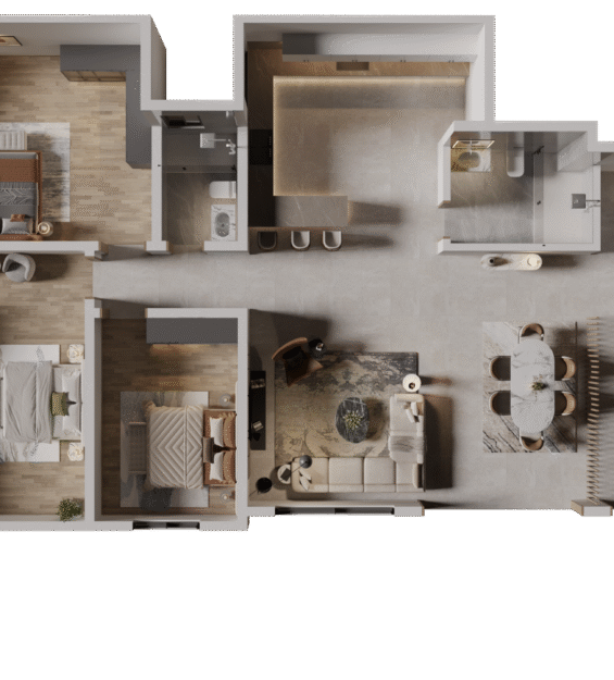 Villa 06-Ground Floor Top View
